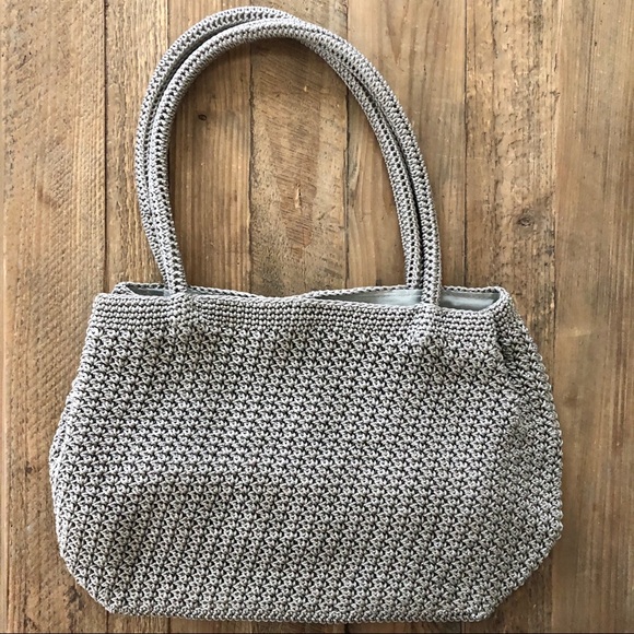 Khaki/tan Crochet Bag by Chateau - Picture 2 of 9